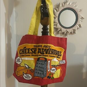 Trader Joe's Cheese Adventures Tote Bag like new